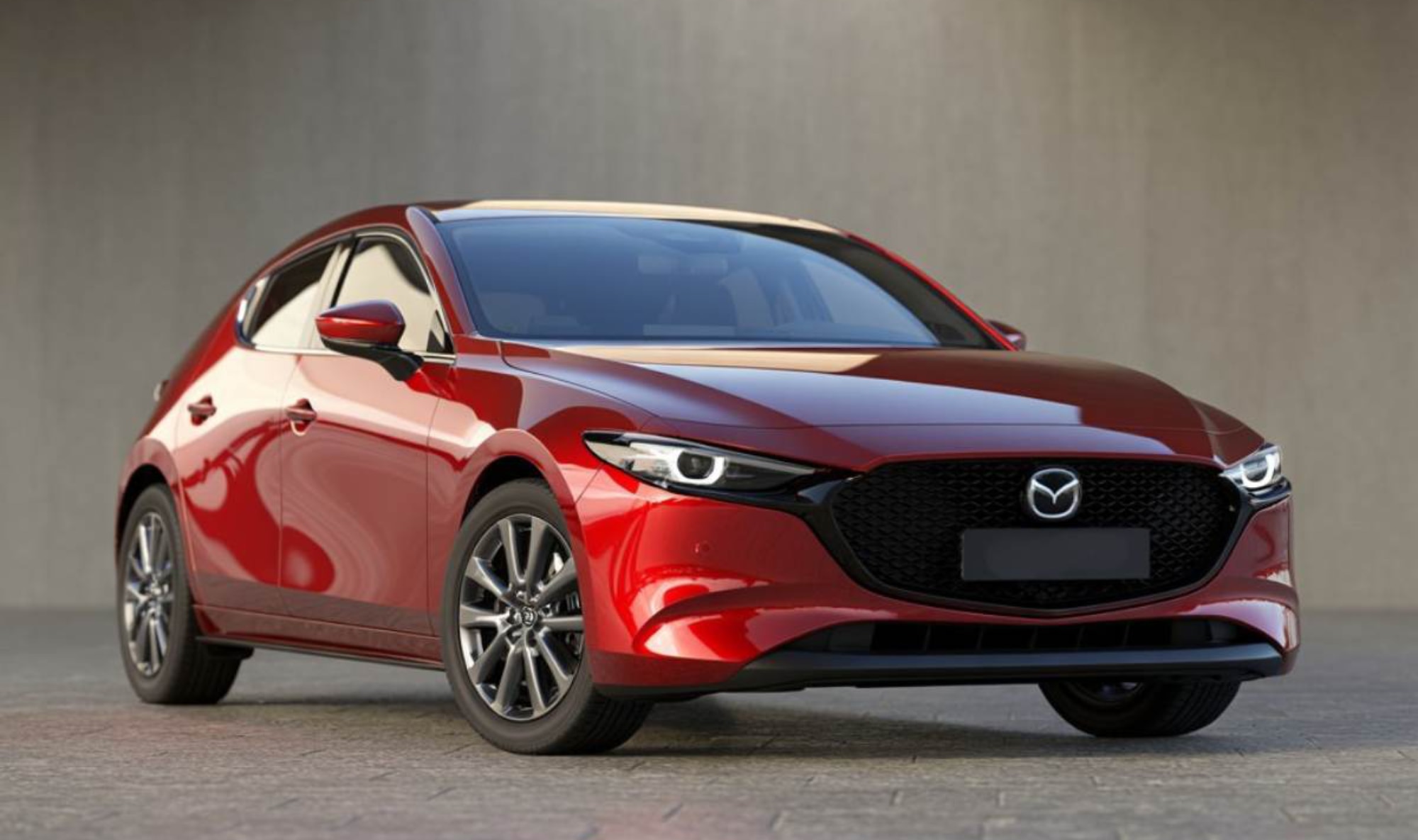 Paintless Dent Repair mazda car parked